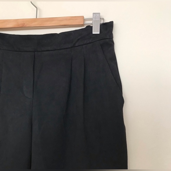 Babaton Cohen Pant | Black Microsuede Cropped Dress Pants - Picture 5 of 10